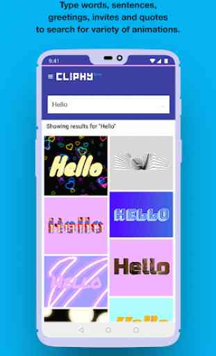 Cliphy - Animate text to create gifs or videos 2