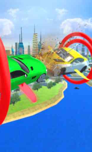 Flying Car Robot Transform - Robot Shooting Game 3