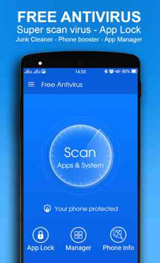 Free Antivirus - App Lock, Phone Cleaner 1