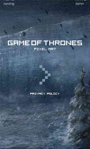 Game of Thrones Color by Number - GoT Pixel Art 1