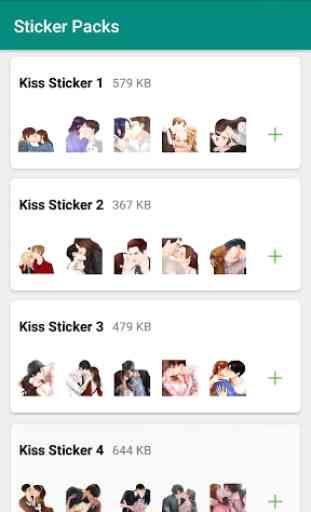 Kiss, Romance, Love Stickers for Whatsapp 2020 1