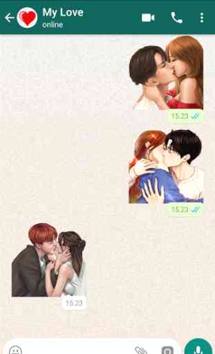 Kiss, Romance, Love Stickers for Whatsapp 2020 3