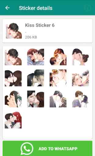 Kiss, Romance, Love Stickers for Whatsapp 2020 4