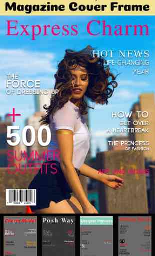 Magazine Photo Effect - Magazine Cover Photo Frame 4