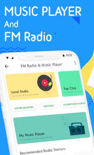 Radio FM e lettore musicale: World Radio FM 1