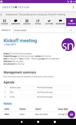 Smartnotation - The Smart Meeting Minutes App 4