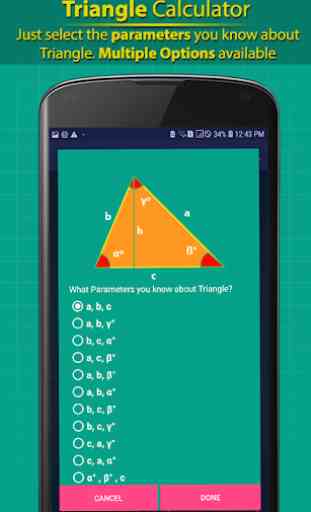 Triangle Calculator - Step by Step Solver 2