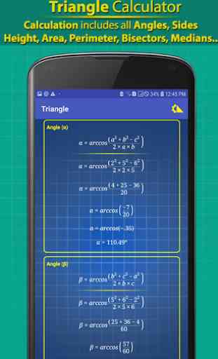 Triangle Calculator - Step by Step Solver 4
