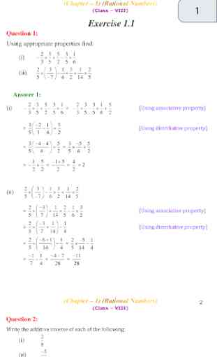 8th Class Maths Solution 3