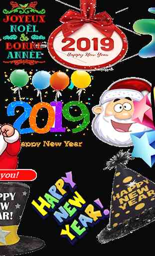 Adesivi Happy New Year 2019 3