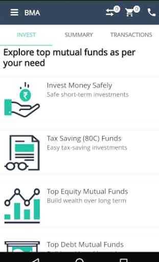 BMA Mutual Fund Investment App 2