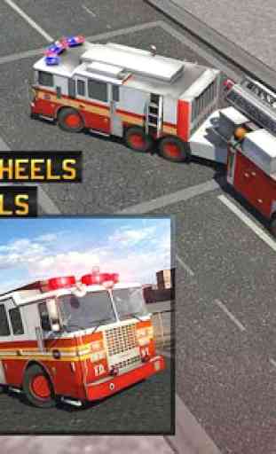 Camion pompiere Scuola guida Emergenza Risposta 3D 3