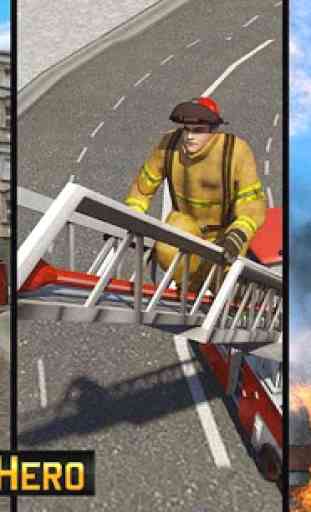 Camion pompiere Scuola guida Emergenza Risposta 3D 4