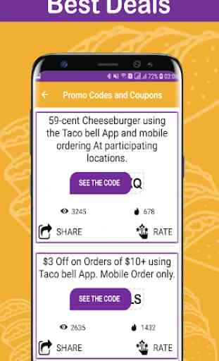 Coupons For Taco - Food Coupon, Discount Code 107% 3