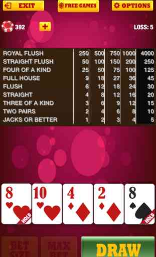Fortunato Joker Video Poker Free Casino con Bonus Card Game 4