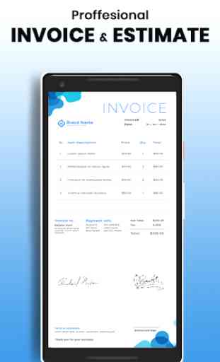 Free Invoice Generator - Billing & Estimate app 2