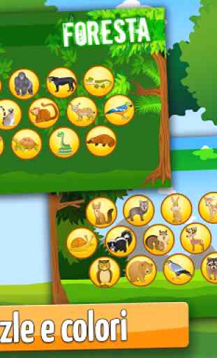 Giochi per Bimbi: Foresta - Puzzle con gli animali 4