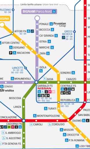 Milan Metro Map (Offline) 1
