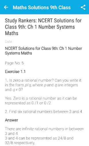 NCERT class 9th Maths Solution 1