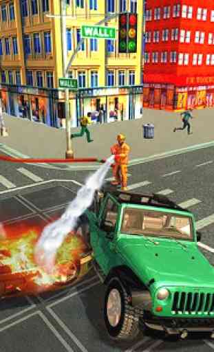 nuova città pompiere salvataggio 3D 3