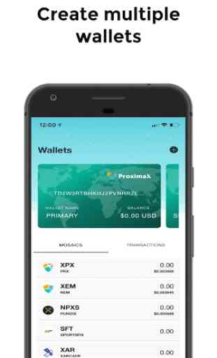 ProximaX Wallet 2.0 2