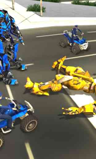 Quad Bike Stunt Racing - Robot transformer 2