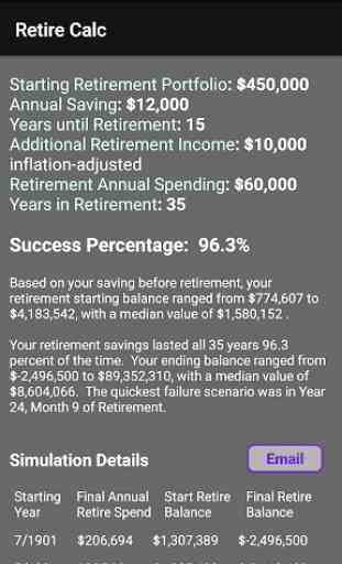 Retirement Investing Calculator Simulator - Retire 1