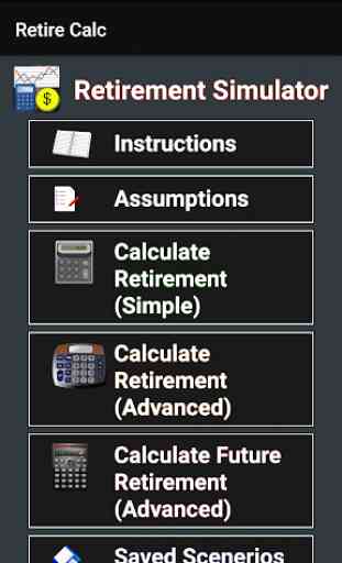 Retirement Investing Calculator Simulator - Retire 3