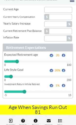 Retirement Outlook Calculator 1