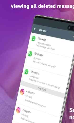 Vibo Notification history: Whats deleted messages 1
