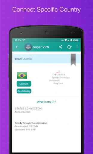 VPN Super Free | schermo proxy con ultravpn 3