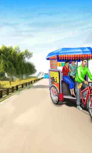 Bicicletta Risciò Simulatore 2019 : gioco di taxi 4