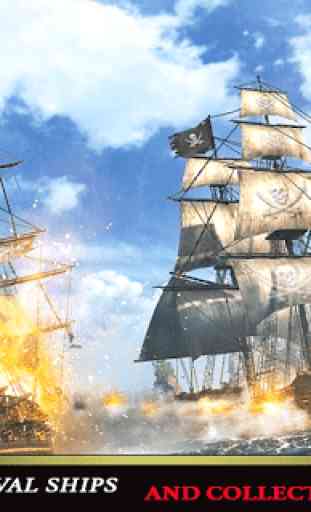 Caribbean War Ship - Real Pirates Battaglia Lotta 1