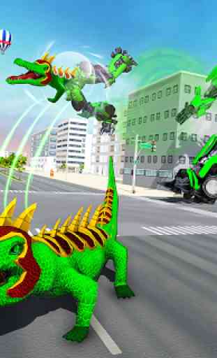 Crocodile Robot Car Transforming Robot Games 2