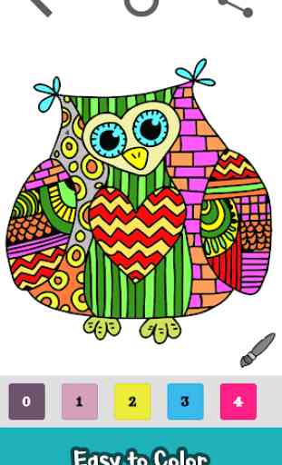 Doodle Color by Number - Little Monsters Coloring 3