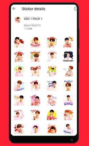 EXO Stickers WAStickers App 1