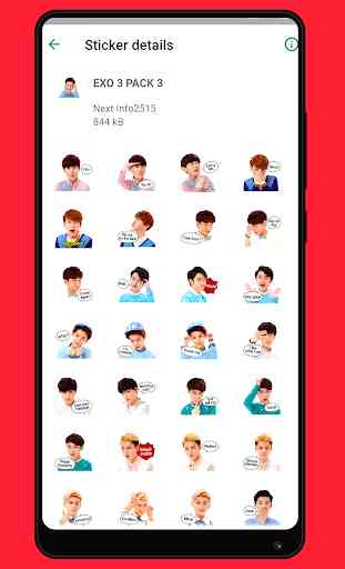 EXO Stickers WAStickers App 2
