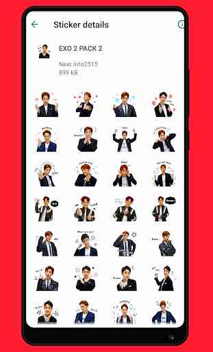 EXO Stickers WAStickers App 3