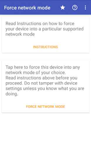 Force network mode 1