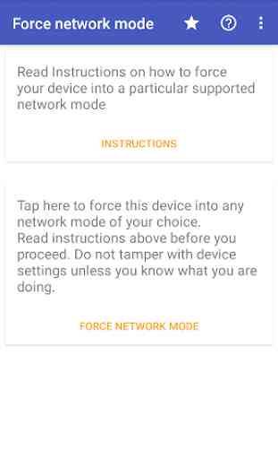 Force network mode 2