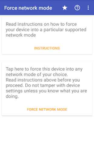 Force network mode 3