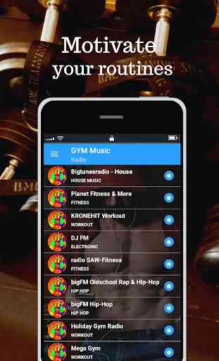 GYM Radio - workout music free - online 2