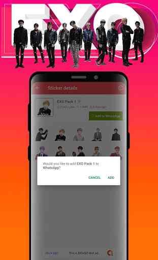KPOP EXO Stickers for WAStickerApps 1