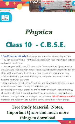 Physics class 10 SA2 1