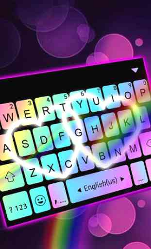 Rainbow Love Fonts Tastiera 1