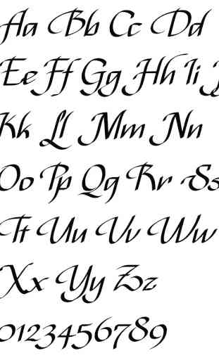 Stili di lettering calligrafia 3