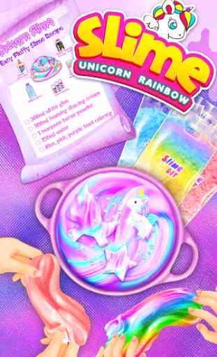 Unicorn Rainbow Slime: Cooking Games for Girls 1