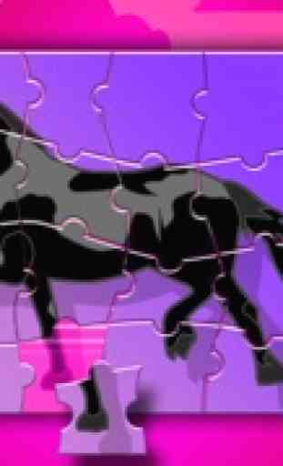 Attività per bambini pony e cavalli : giochi di puzzle, da colorare, memoria... 2