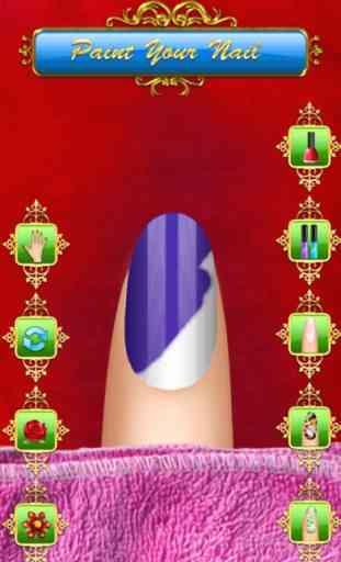 Principessa Nail Art Salon : gioco di manicure per le ragazze ! prendersi cura delle vostre unghie 3