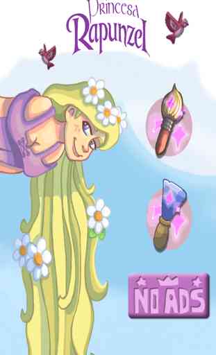 dipingere e scoprire la principessa Rapunzel - Ragazze colorazione gioco Rapunzel 1